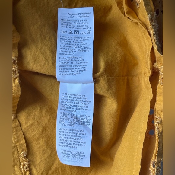 J. Crew Embroidered Blouse - Flowers & Ruffles - Size Medium - Picture 10 of 11